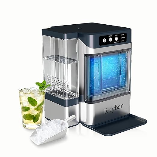 Large Capacity Ice Makers Countertop One-Click Operation Self-Cleaning Portable Ice Maker 41lbs/24H with There is A Detachable 3L Water Tank Ice Machine for Home,Bar,Office 812upnragyl. sx522