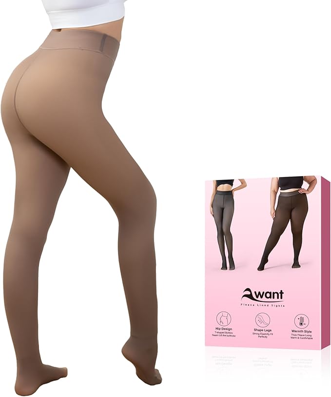 Awant Fleece Lined Tights for Women β Sheer Thick Winter Pantyhose, Fake Translucent Warm Leggings, Thermal Sheer Tights for Cold Weather 61qqfzxmwtl. ac sx679