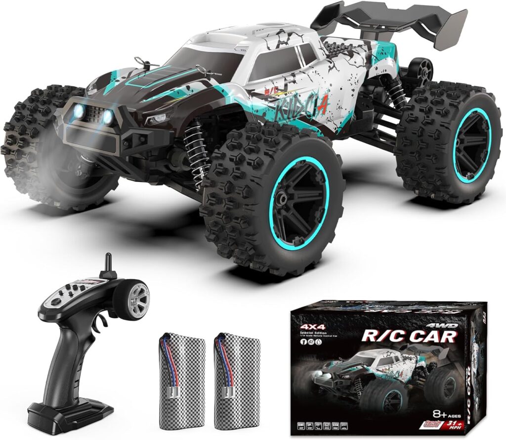 Scientoy 1:14 Scale High-Speed RC Car 50 KM/H, 4WD All-Terrain Remote Control Truck with 2×2000mAh Batteries, 60 Min Runtime, Fast Offroad RC Car for Adults & Teen Boys 71jptnnz0xl. ac sl1500