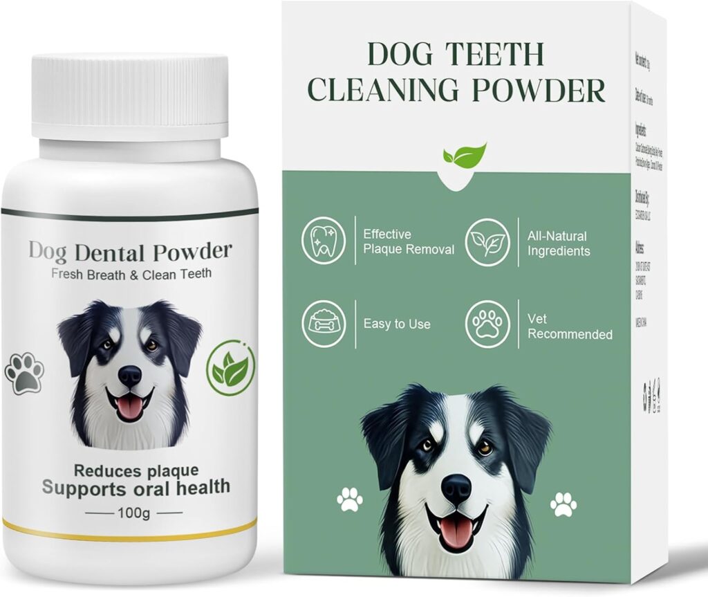 Dog Dental Cleaning Powder 100g – Natural Plaque & Tartar Remover for Dogs & Cats – Unflavored Pet Oral Care Supplement – Freshens Breath & Supports Healthy Teeth & Gums – Easy Daily Use 61zhworhvjl. ac sl1500