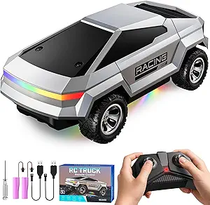 WayEee 1:24 Remote Control Car – Cyber RC Truck with Colorful LED Lights, 18KM/H Speed, 2.4GHz Control, 2 Rechargeable Batteries, Racing Toy Car for Boys Ages 3–8 & 8–12 71e0u1vqkul. ac sy300 sx300 ql70 fmwebp