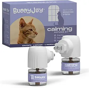 Cat Calming Diffuser Refills & Plug-In Set – 30-Day Long-Lasting Cat Pheromone Diffuser for Stress Relief, Relaxation & Anxiety Reduction – Easy to Use (2 Diffusers + 2 Refills) 71gdjjftg3l. ac sy300 sx300 ql70 fmwebp