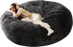 Bean Bag Chair for Adults – 6FT Oversize Memory Foam Floor Lounger, Giant Comfortable Bean Bag Sofa for Bedroom, Living Room, Dorm, Gaming & Reading – Soft Washable Cover (Gray) 71oukurmm3l. ac sy300 sx300 ql70 fmwebp