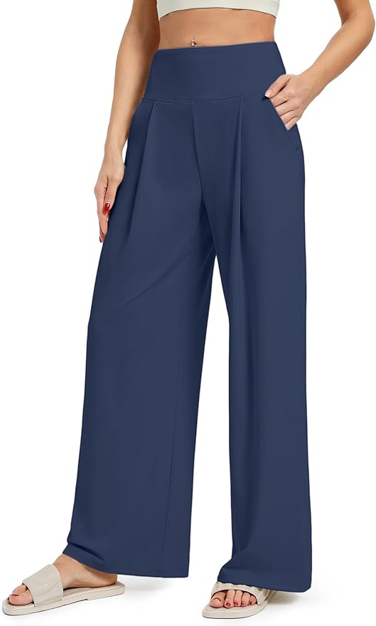DemonQueen Wide Leg Pants for Women – Loose Yoga Lounge Pants with Pockets, Stretchy Casual Palazzo Trousers for Home, Travel & Everyday Wear 61d dgkfawl. ac sy879