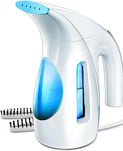 HiLIFE Portable Handheld Clothes Steamer, 700W Fabric Wrinkle Remover with 240ml Large Water Tank, Fast Heat-Up Garment Steamer for Home, Office & Travel (120V Only, Maya Blue) 61g7n1lzqjl. ac sy300 sx300 ql70 fmwebp