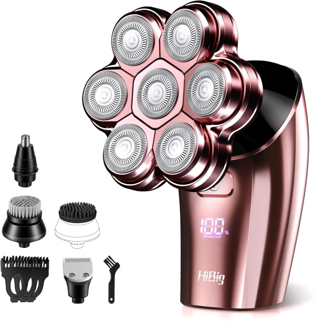 Electric Razors for Women Legs – 5-in-1 Rechargeable Body Shaver, 7D Wet & Dry Bikini Trimmer, IPX7 Waterproof Lady Hair Remover for Face, Underarms & Pubic Hair (Rose Pink) 81wkd4wk jl. ac sl1500