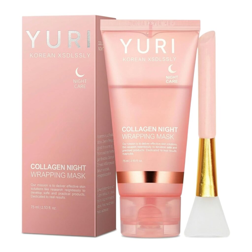 Collagen Night Wrapping Mask – Overnight Peel-Off Face Mask with Hydrolyzed Collagen for Hydration, Elasticity & Glass Skin Glow (All Skin Types) 71dvqn5cf l. sl1500