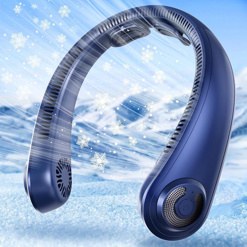Portable Neck Fan with Neck Support – Rechargeable Lightweight Wearable Cooling Fan, Hands-Free Personal Fan for Travel, Camping & Summer Heat (Gift for Men & Women) 81cfyarmlkl. ac sl1500