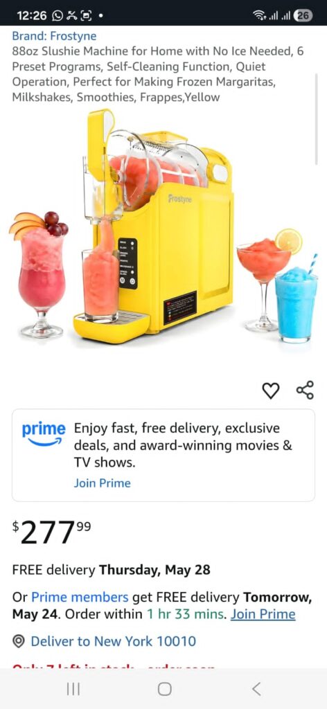 Slushie machine img 20260524 wa0001