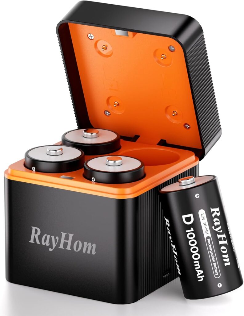 Rechargeable D Batteries with Charger, 71n qs0qnkl. ac sl1500