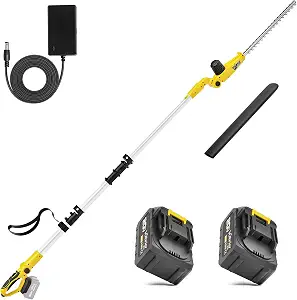 20V Cordless Pole Hedge Trimmer with 16FT Reach – Powerful and Convenient Yard Tool 61inles24nl. ac sy300 sx300 ql70 fmwebp