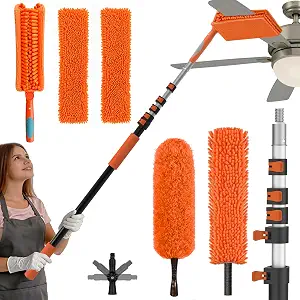 SISIUPASSIE 30FT Ceiling Fan Cleaner Review – Long-Reach Duster with Extension Pole 71aiuktekvl. ac sy300 sx300 ql70 fmwebp