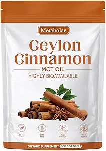 Metabolae Ceylon Cinnamon Softgels with MCT Oil – 300 Count Supplement 71y8elwip l. ac sy300 sx300 ql70 fmwebp